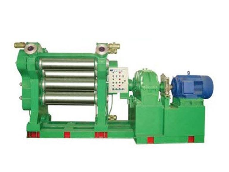青島光越橡膠機(jī)四輥壓延機(jī)